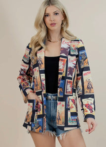 Cowboy Poster Blazer