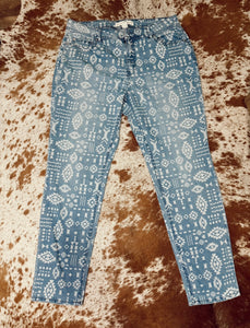 Aztec (Size 14) Light Wash Jeans