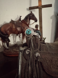 Turquoise Sterling Silver Ring [Size 8.5]