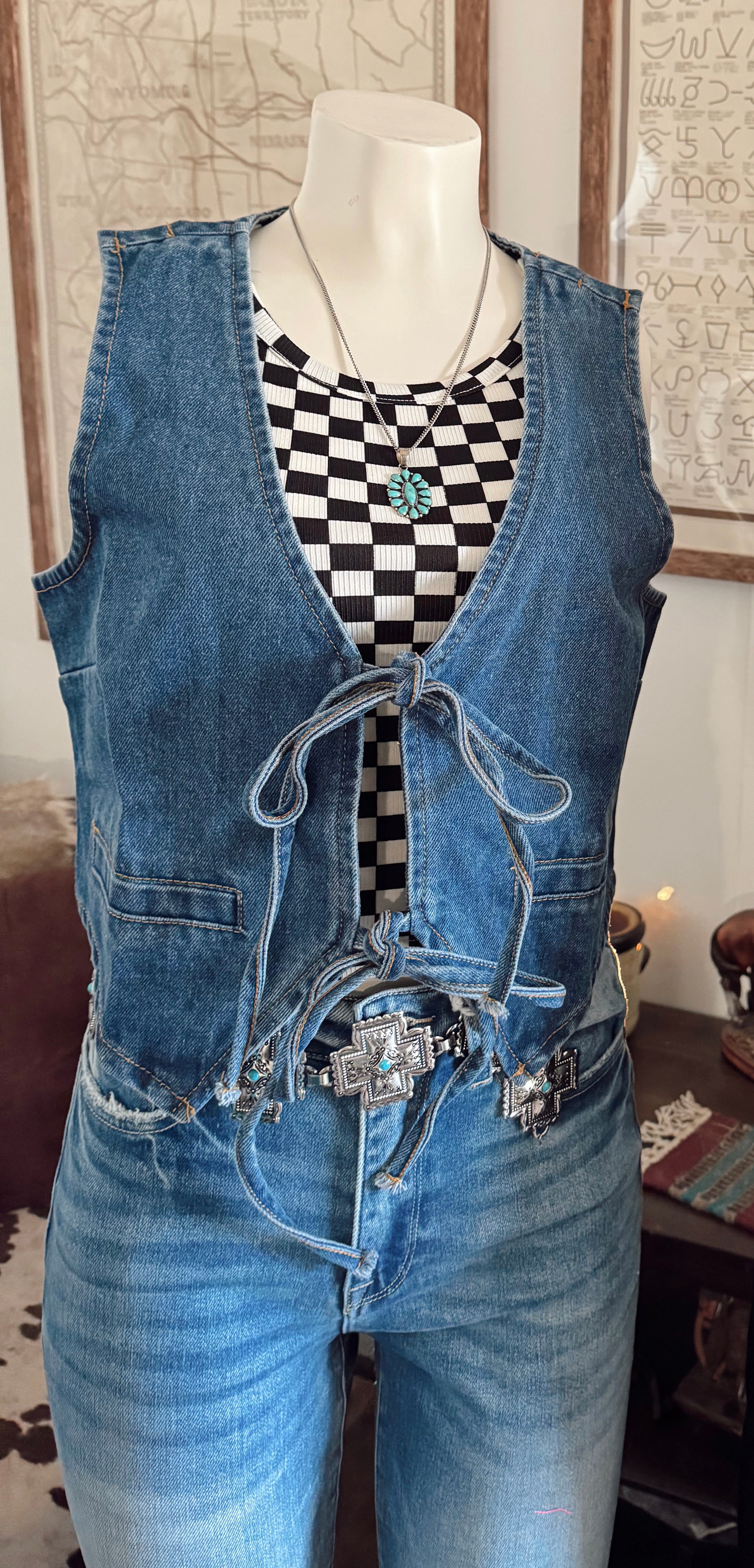 Blue Jean Cowgal Vest