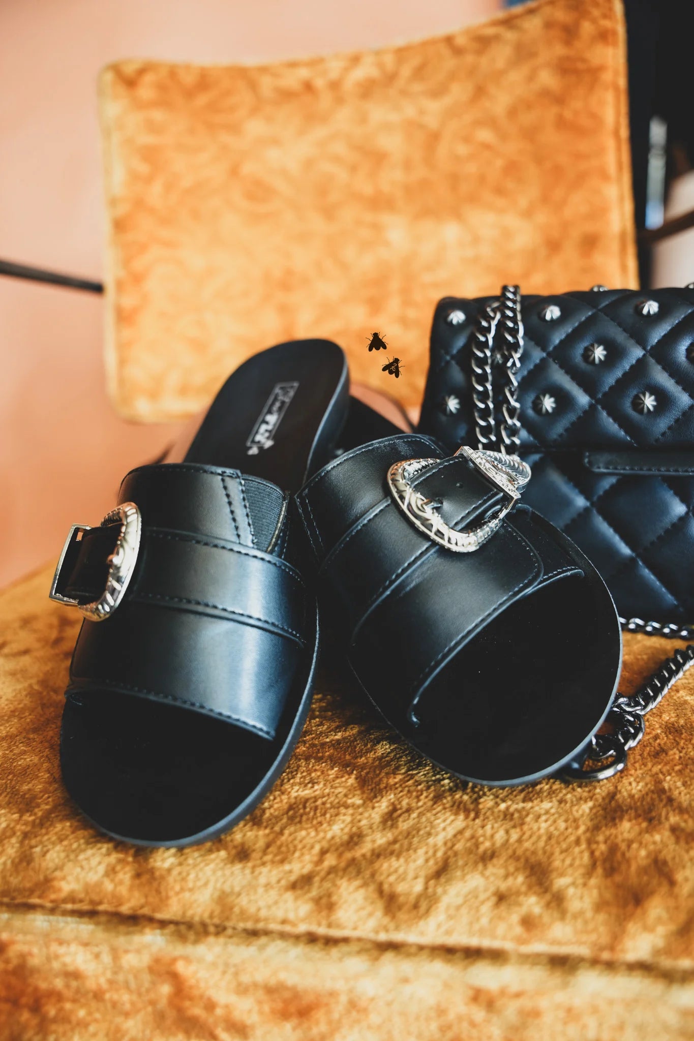 Buckle Slides (Black)