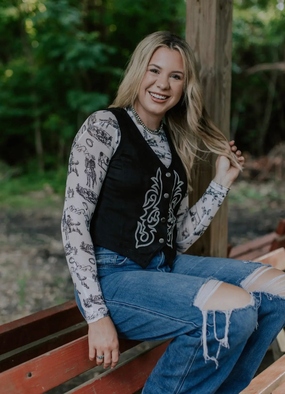 Prairie Rider Mesh Top