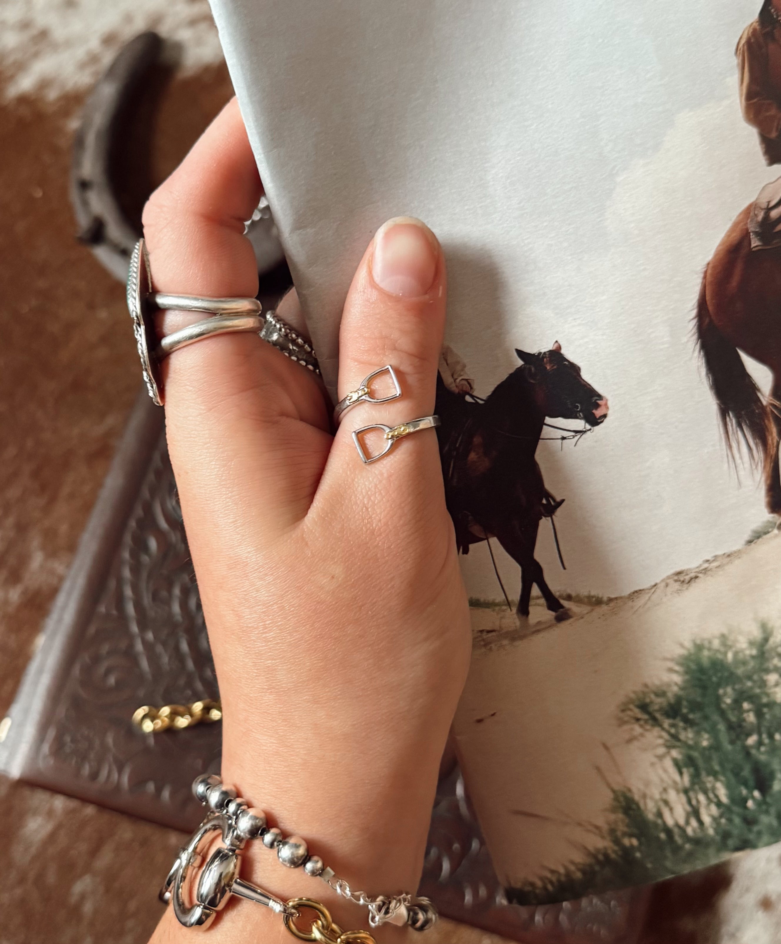 Sterling Sliver Snaffle Bit Ring