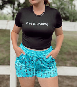 Cool It, Cowboy Crop Tee