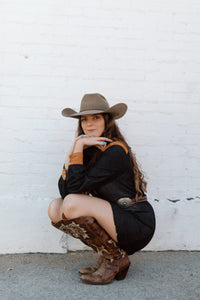 Black Jean Western Dress Buckin' Bronc Saloon Black Jean Western Dress Buckin' Bronc Saloon