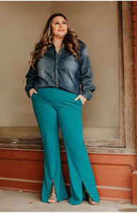 The Perfect Turquoise Flares (1X-3X)