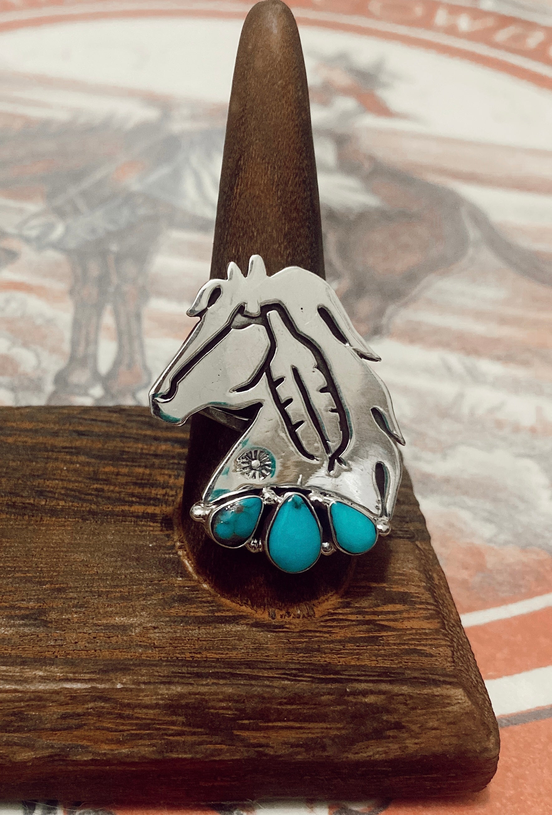 Wild Horse Turquoise Sterling Silver (Size 10) Ring