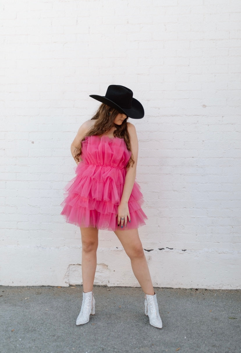 Tooled Pink Dress